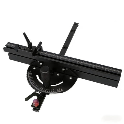 Adjustable Woodworking Miter Angle Gauge with 400 mm Fence and Black or Red Guide Rail Options
