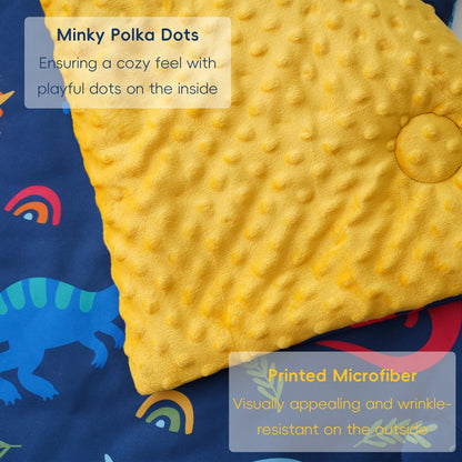 Kids Nap Mat Roll-Up Sleeping Mat for Daycare & Travel - 100% Polyester, Machine Washable, Fun Prints