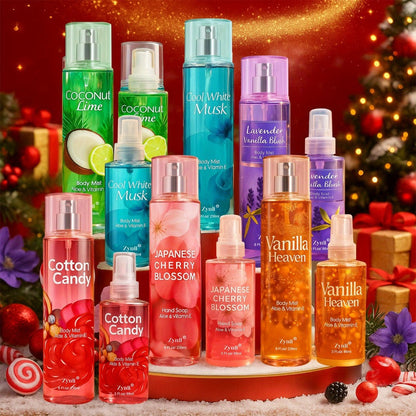 Women's Floral and Fruity Eau de Toilette Hair and Body Mist Sprays in 13 Scent and Size Options