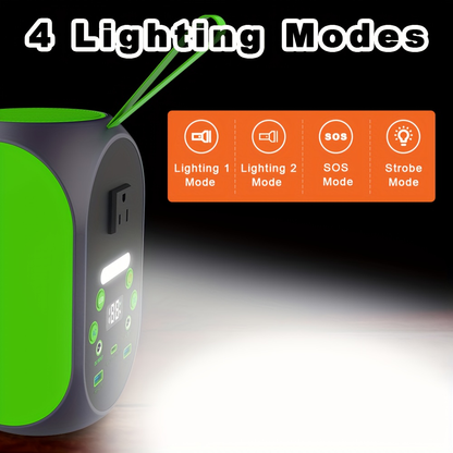Portable Power Station 120W 99.84Wh LiFePO4 Battery | Solar Generator with AC DC USB Type-C Ports for Camping, Home Backup, Emergency, CPAP, Travel