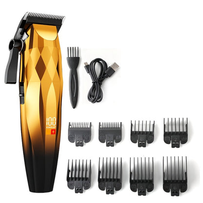 Hair Clipper Cordless Ceramic-Blade Trimmer with 7000RPM Motor, Eight Guide Combs and Three Colors