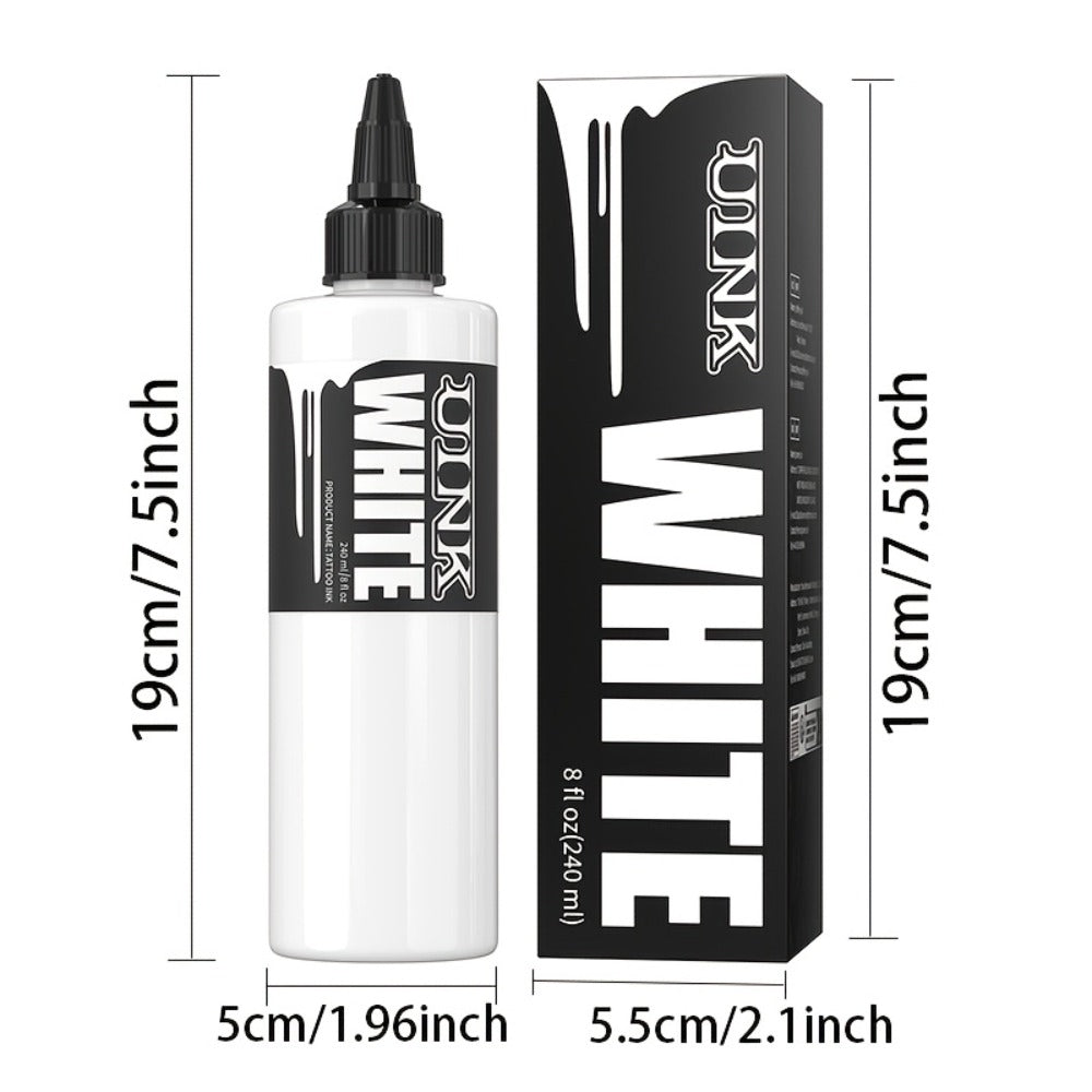 Tattoo Ink UINK 8.12oz 240ml Black, White or White Plus Triple Black Bottle Options with Item-Specific Color, Capacity and Bottle Choices