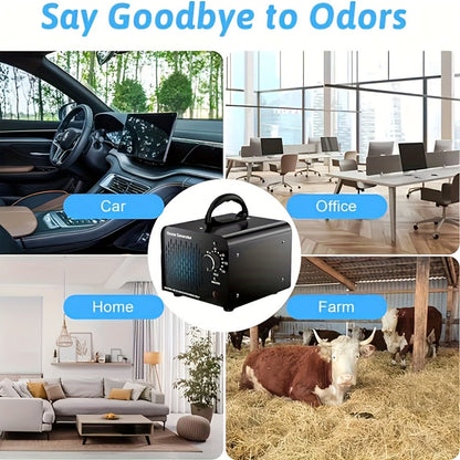 Ozone Generator Commercial 36000mg/h, O3 Air Purifier Deodorizer Ionizer with Timer & Humidity Display