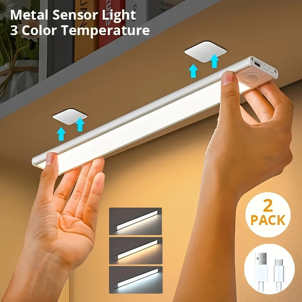 Motion Sensor Under Cabinet Lights 2 Pack for Home Cooking, Dining and Outdoor Meals, with the Listed Configuration