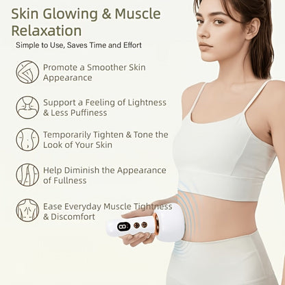 Vacuum Cupping Massager USB Rechargeable Scraping Massage Device Intelligent Suction Cup with 1200mAh Battery for Neck Shoulder Back Pain Relief Home Use