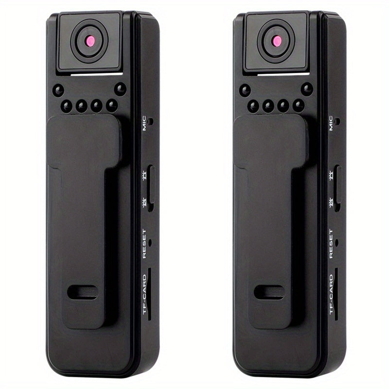 HD Night Vision Body Camera Portable Clip-On Wearable Sports Action Cam with Wide Angle Lens for Outdoor Security Hiking Cycling Law Enforcement