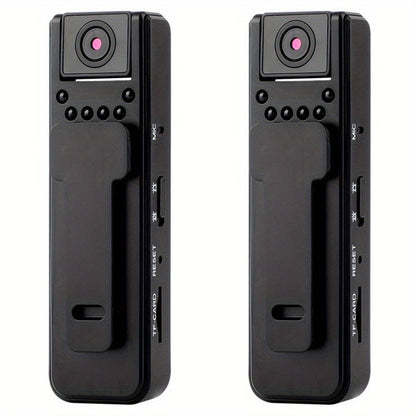 HD Night Vision Body Camera Portable Clip-On Wearable Sports Action Cam with Wide Angle Lens for Outdoor Security Hiking Cycling Law Enforcement