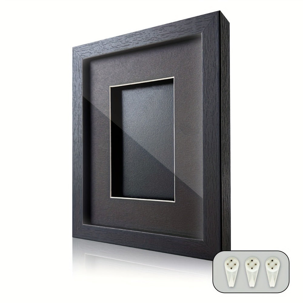 Wall-Mounted Trading Card Display Frame with Wood-Fiber Construction and 1, 2, 4, 6 or 10 Grid Options
