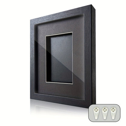 Wall-Mounted Trading Card Display Frame with Wood-Fiber Construction and 1, 2, 4, 6 or 10 Grid Options