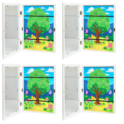 Front-Opening Kids Art Display Frames with Changeable Storage and Six Exact Color-and-Pack Options