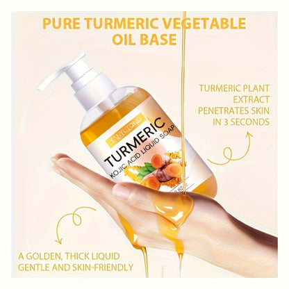250 g Turmeric and Kojic Acid-Labeled Liquid Soap in Single Checkout Option for Face and Body Washing