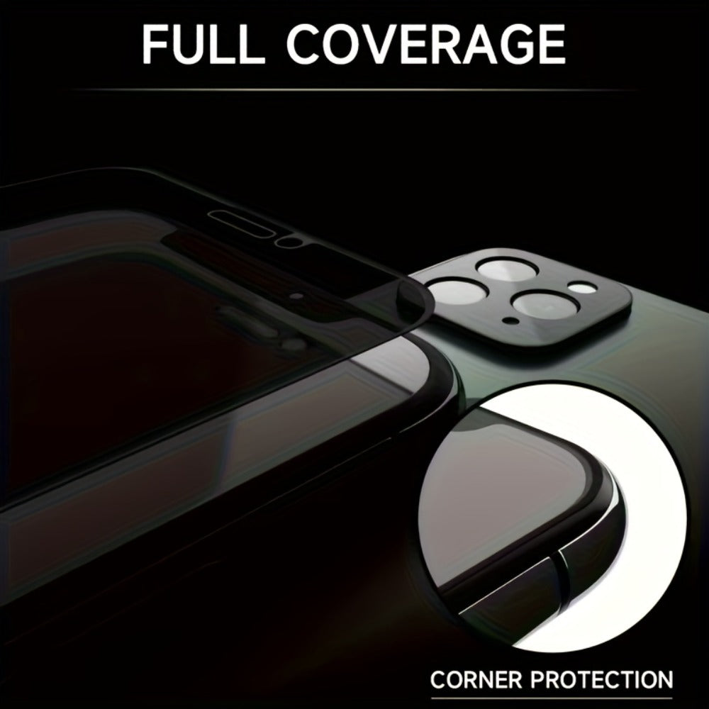 Screen Protector, Privacy Tempered Glass with 360-Degree Side-Angle Filter for 22 Selected iPhone Model Options