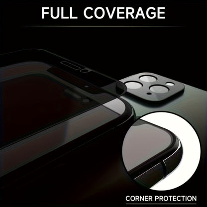 Screen Protector, Privacy Tempered Glass with 360-Degree Side-Angle Filter for 22 Selected iPhone Model Options