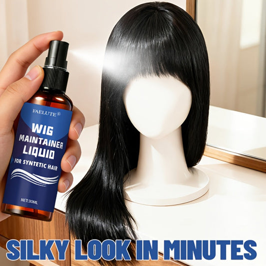 Synthetic Wig Detangling Spray Anti-Frizz Shine Conditioning Mist – Light Formula No Residue Daily Wig Care for Straight Curly Long Short Wigs Women