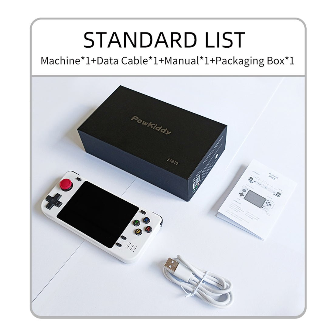 Handheld Game Console Powkiddy RGB10S with 3.5-Inch IPS, 480x320 resolution, 64GB, 128GB or 256GB Options, 3000mAh Battery