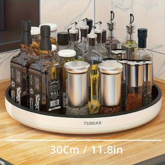 360° Rotating Kitchen Organizer – Multi-Functional Countertop Spice Rack & Cabinet Storage Rack for Cooking Oils, Spice Jars & Pantry Essentials, Space-Saving Turntable Lazy Susan