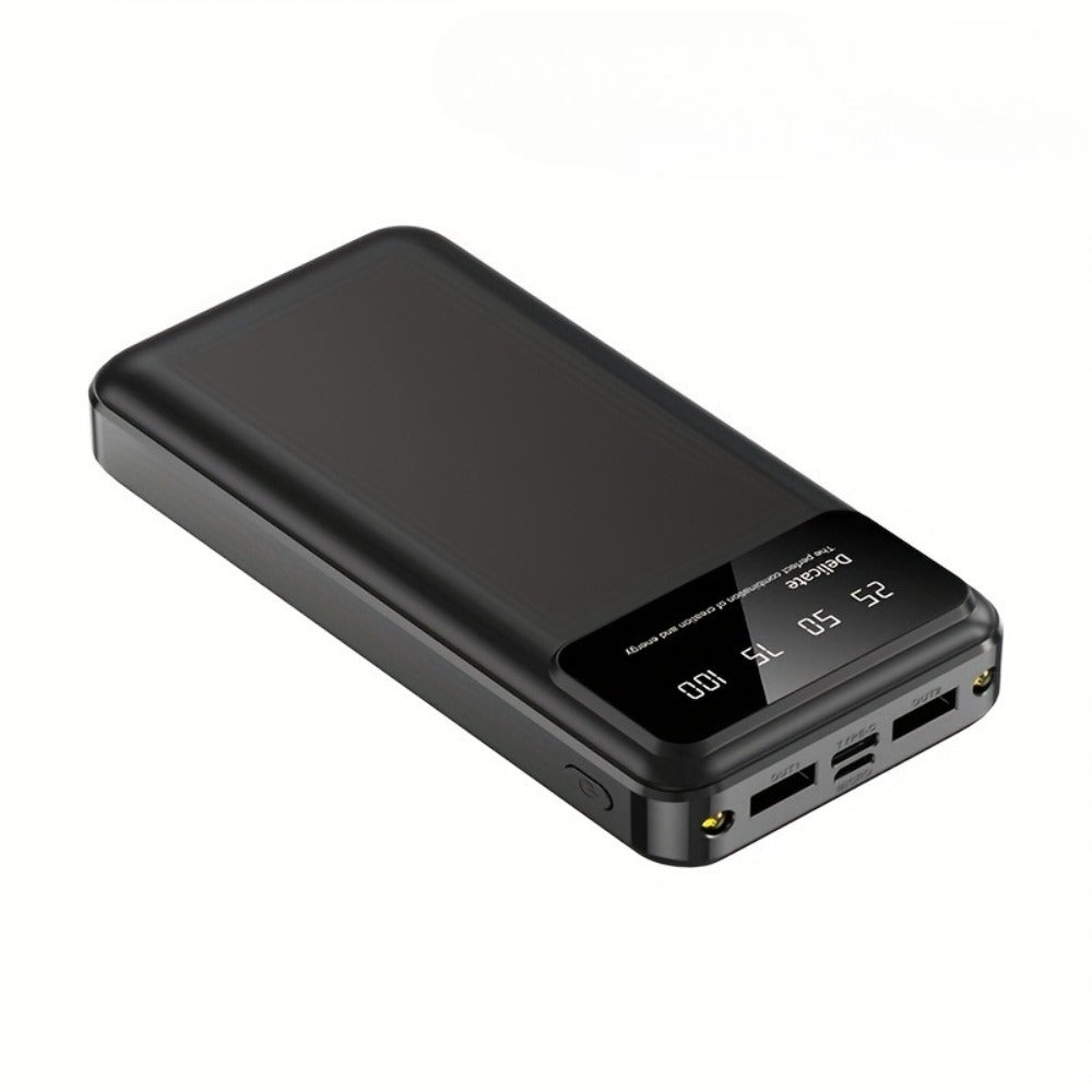 65000mAh Portable Power Bank with LED Display USB Charger for iPhone 17 16 15 14 13 12 11 XS Android Phones Tablets – High Capacity Emergency Backup Battery Pack for Travel Outdoor Camping