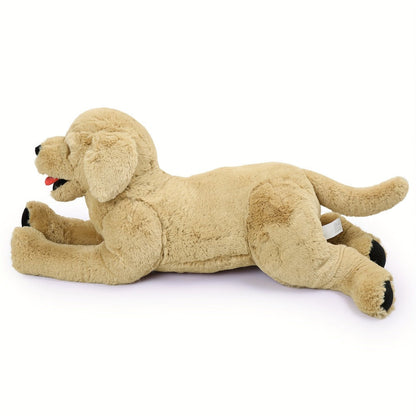 Plush Toy – Golden Retriever 21-Inch Lying Puppy with Soft Coat for Large Cuddly Display and Gifting