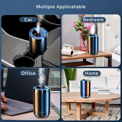 Car Diffuser Machine with 8.79oz Large Essential Oil Refill – Adjustable Scent Strength & Odor Eliminator | Ocean Perfume & Cologne Bundle Options | Long-Lasting Car Freshness | Auto Aromatherapy Gift