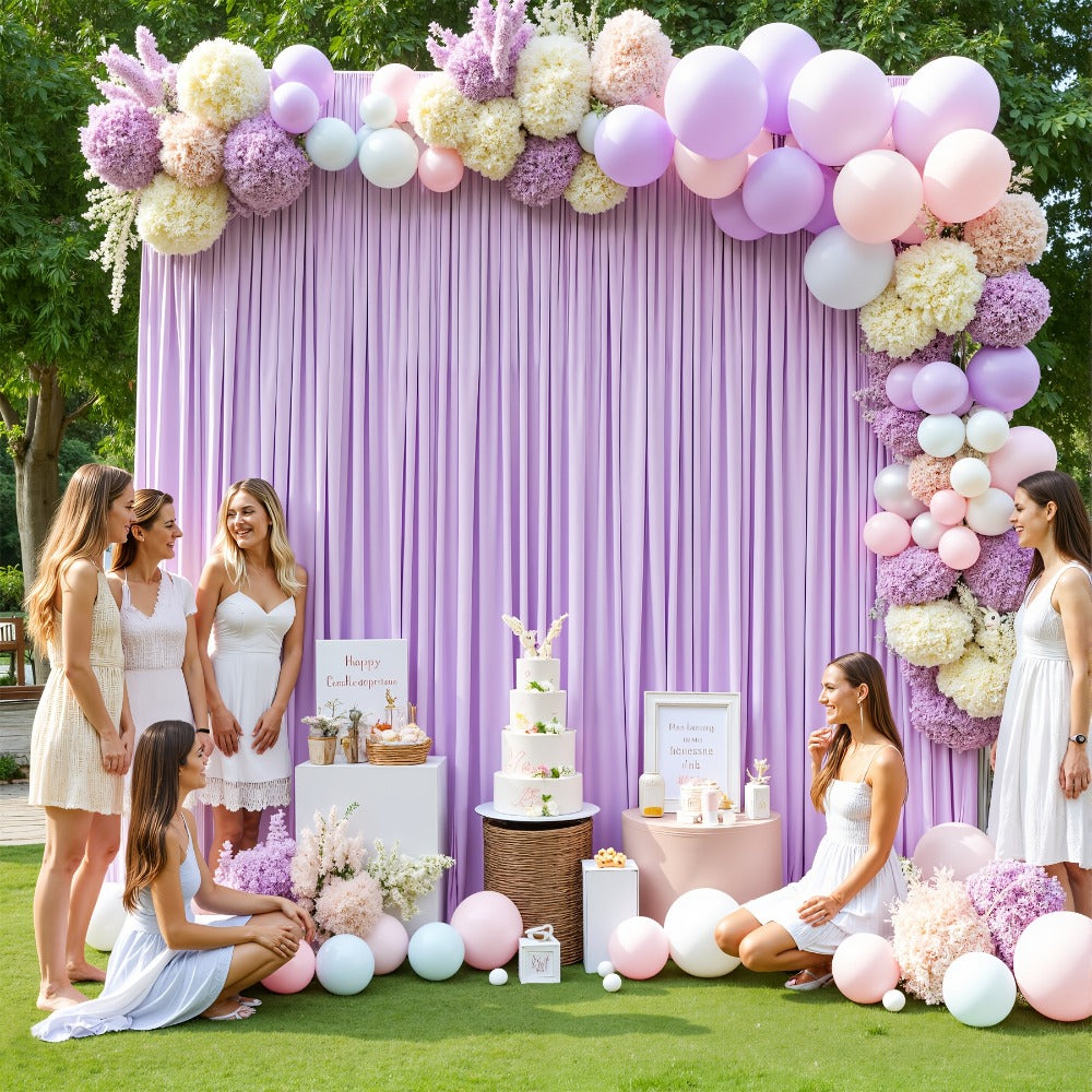 Two-Piece Photography Backdrop Curtain Set, 59 x 118 Inches per Panel, with Rod Pockets and Color Options