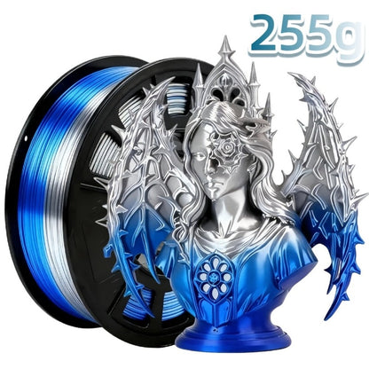 Dual Color Two-Tone PLA Filament 1.75mm 250g 9 Color Options High Precision ±0.02mm Vacuum Packed Gradient Effect Beginner Friendly Wide FDM Compatibility