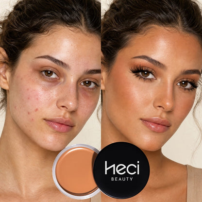 Velvet-Look Cream Foundation in 0.7 oz Round Jar with Six Shade Options from Light to Deep