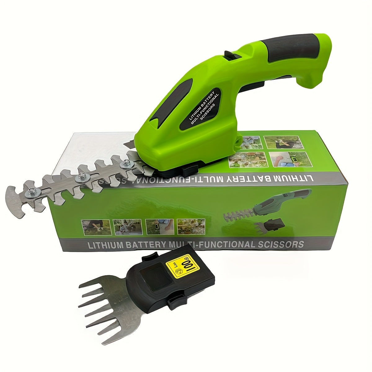 Cordless Hedge Trimmer 2-in-1 | USB-C Rechargeable Electric Grass Shear with Interchangeable Blades | Lightweight Lawn Edger for Shrubs Bushes Balcony Garden