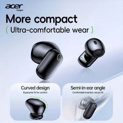 Acer OHR501 Dolby Surround Sound Wireless Earbuds Bluetooth 5.4 Semi-In-Ear TWS Intelligent Noise Cancellation Fingerprint Touch Control Ultra-Low Latency Type-C Fast Charging 8 Colors