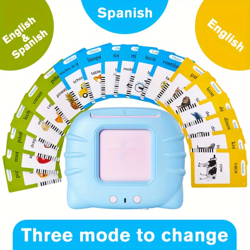 Bilingual English Speaking Flash Cards for Kids — 56 Cards 112 Visual Sight Words, Toddler Vocabulary Builder ESL Language Learning Toy for Boys Girls Ages 2-6, Birthday Christmas Gift