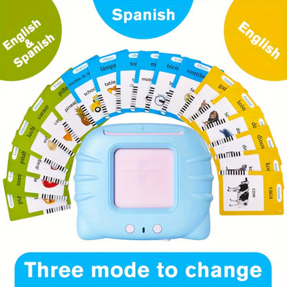 Bilingual English Speaking Flash Cards for Kids — 56 Cards 112 Visual Sight Words, Toddler Vocabulary Builder ESL Language Learning Toy for Boys Girls Ages 2-6, Birthday Christmas Gift