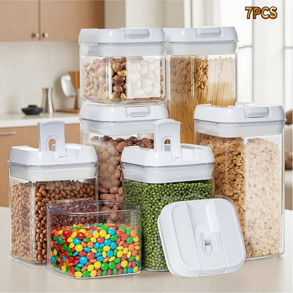 Plastic Food Storage Containers with Lids - Leak Proof Airtight Kitchen Organizer Set for Home Cooking, Dining and Outdoor Meals