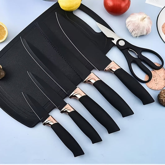 19-Piece Non-Stick Silicone Cookware Set with Bamboo Storage, Knives & Wooden Handle – Pots, Pans & Utensils for Induction & Oven