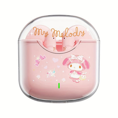 Kuromi My Melody Pompompurin Wireless Earbuds Authorized – 5 Cute Sanrio Character Styles Bluetooth Headphones for Daily Exercise Calls Learning – Holiday Birthday Gift for Girls Teens Women