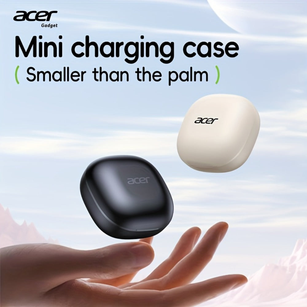 Acer OHR501 Dolby Surround Sound Wireless Earbuds Bluetooth 5.4 Semi-In-Ear TWS Intelligent Noise Cancellation Fingerprint Touch Control Ultra-Low Latency Type-C Fast Charging 8 Colors