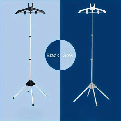 Clothes Drying Rack Foldable Height Adjustable Telescopic Ironing Rack, Aluminum Alloy Garment Rack with 360° Rotating Arm, Multi-Layer Hanging Drying Stand, Space-Saving Laundry Rack for Home Bedroom