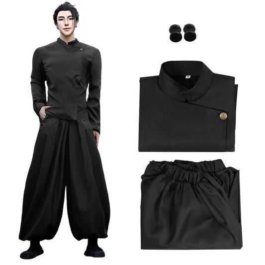 Jujutsu Kaisen Cosplay Costume Uniform – High School Satoru Gojo & Suguru Geto Outfit Set for Men, Anime Convention Halloween Gift, Sizes S to XXL