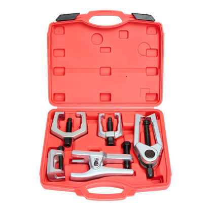 Ball Joint Separator Tool Set 5-PC – Tie Rod Pitman Arm Remover Kit, Forged Chrome Steel, Non-Marring, Fits Truck SUV Car, Perfect Mechanic Gift for Men