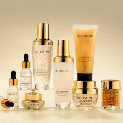 Korean Skincare Set 9pcs for Women Collagen Hyaluronic Acid Niacinamide Hypoallergenic Moisturizing Firming Brightening All Skin Types Gift Set