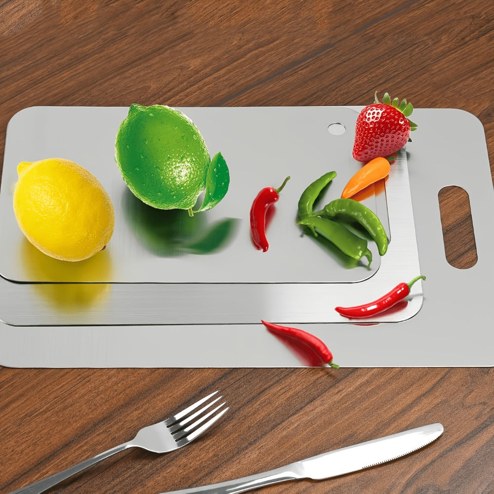 Cutting Board Titanium Double-Sided Prep Surface with Carry Handle in a 14 x 10-Inch Single-Board Format