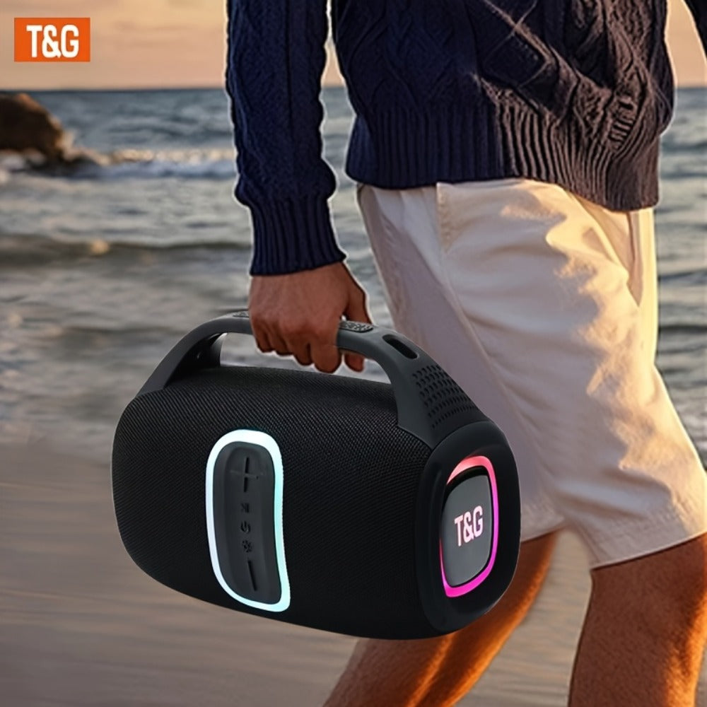 Portable Bluetooth Speaker TG674 with 30W Output, IPX4, 3600mAh Battery, TWS, Subwoofer and Handle