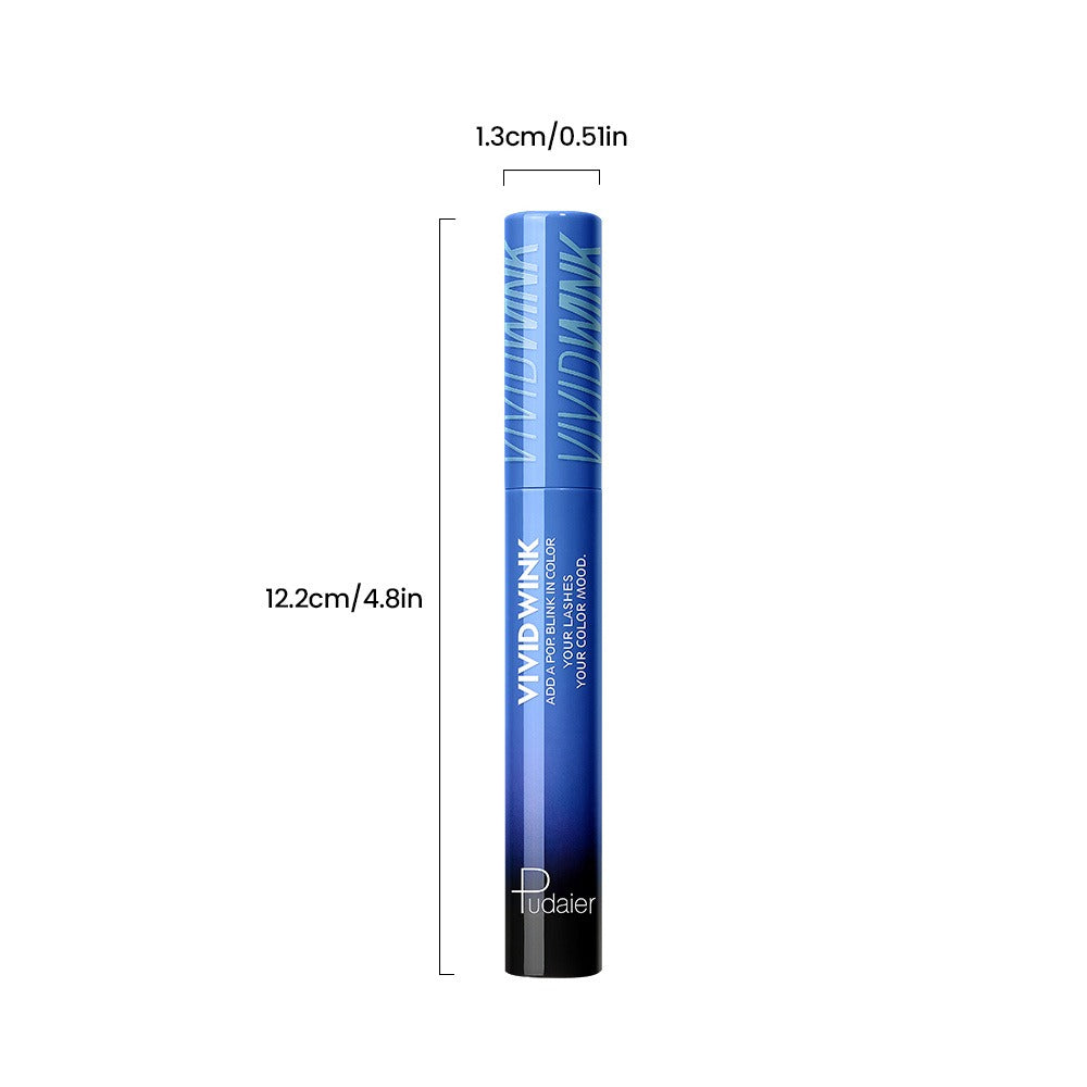 5-Shade Waterproof Colored Mascara for Women — Smudge-Proof Clump-Free Long-Lasting Vivid Formula, Bold Eye Makeup for Stage Cosplay Festival Everyday Wear, Blue Green Pink Purple Black