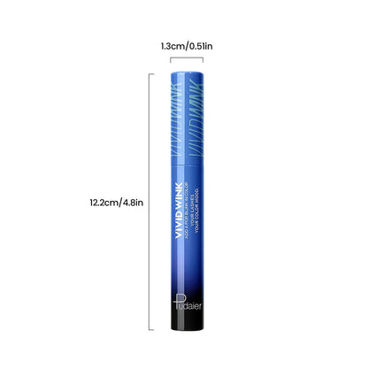 5-Shade Waterproof Colored Mascara for Women — Smudge-Proof Clump-Free Long-Lasting Vivid Formula, Bold Eye Makeup for Stage Cosplay Festival Everyday Wear, Blue Green Pink Purple Black