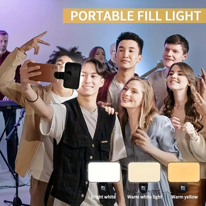 Clip-On LED Fill Light for Phone Laptop Tablet Mini Portable Selfie Light for Video Conferencing for an Everyday Personal Care Routine