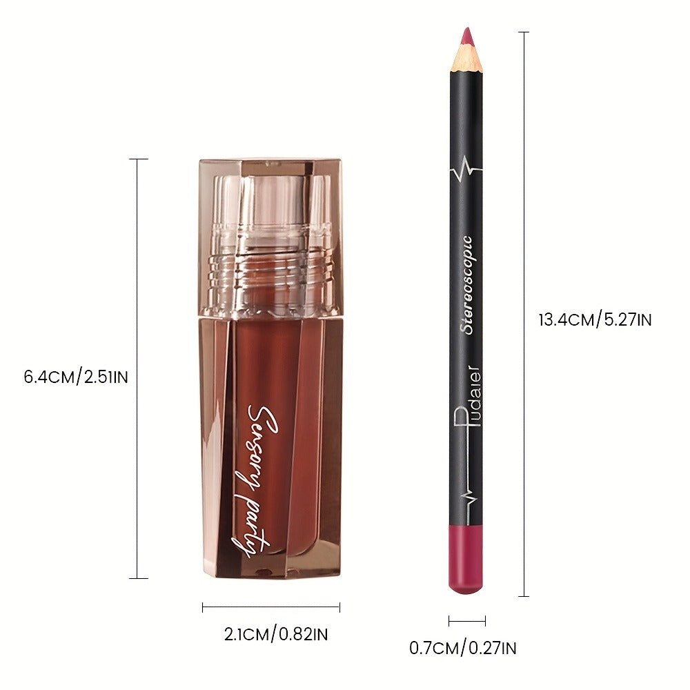 Lip Gloss and Liner Duo with Exact Color #11 Gloss and Color #01 Pencil Checkout Combination