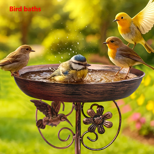 Bird Feeder Cast Iron Vintage | Bird Bath Garden Outdoor Yard Decor