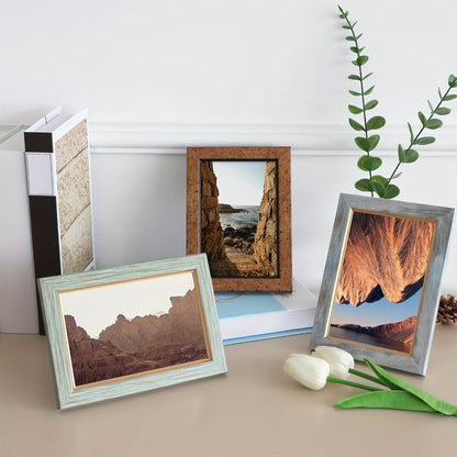 Vintage-Style Picture Frame Set in 4 x 6 or 5 x 7-Inch Sizes with Five- or Ten-Frame Options