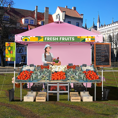 Commercial Canopy Tent 10x10 Pop Up with Sidewall Adjustable Height