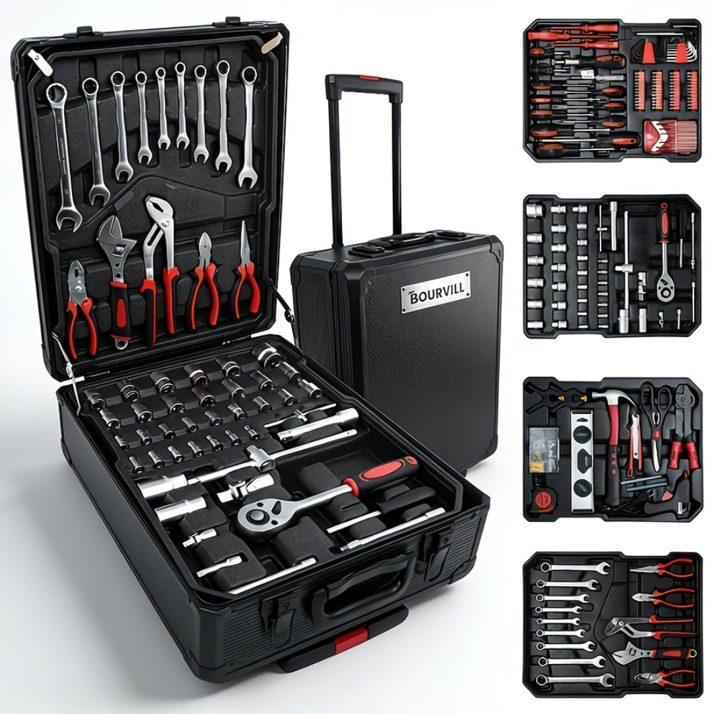 52-Piece Professional Tool Set – Multi-Function Home & Car Repair Toolkit with Portable Toolbox, Ideal Gift for DIY Enthusiasts and Auto Mechanics
