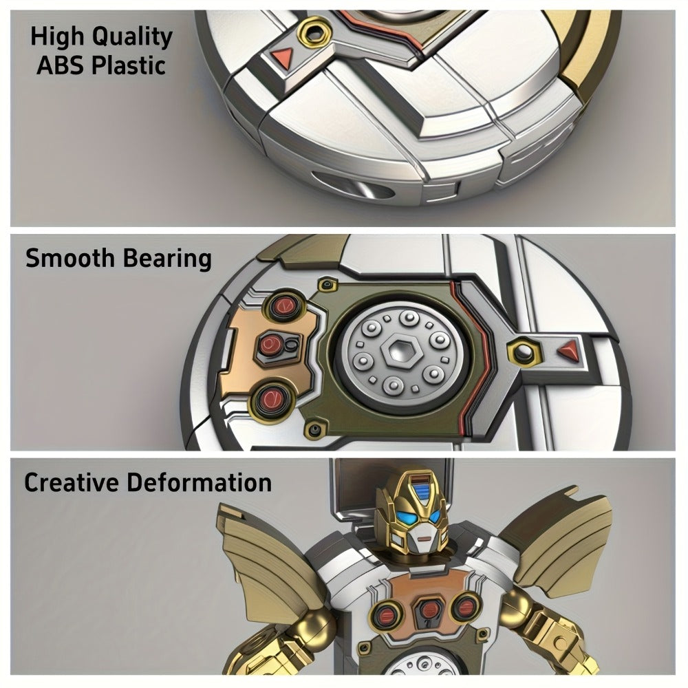 Fidget Spinner, Deformation Robot Fingertip Gyro, Creative Finger Gyroscope Toy for Kids & Adults