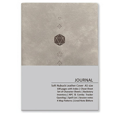 DnD Campaign Journal for D&D 5e & 5R Players — RPG Notebook with Character Sheets, Spell Tracker, Quest Log, NPC Manager & Map Pages, A5 Nubuck 100 Pages, 13 Colors, Dungeon Master Gift